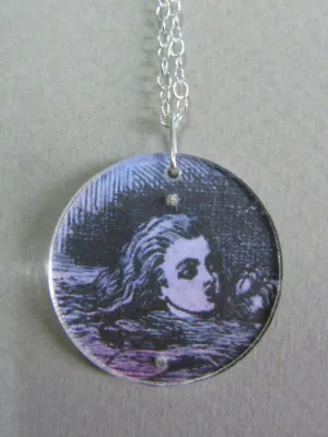 Alice in Wonderland Design Reversible Necklace