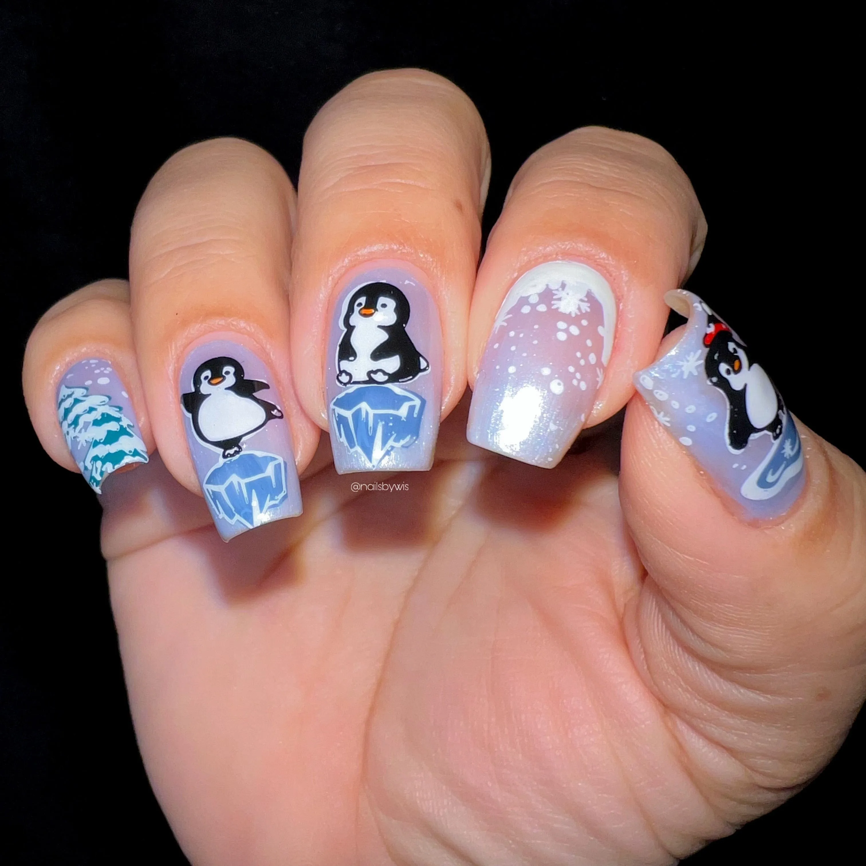 Arctic Penguin: Nail Stamping Starter Kit