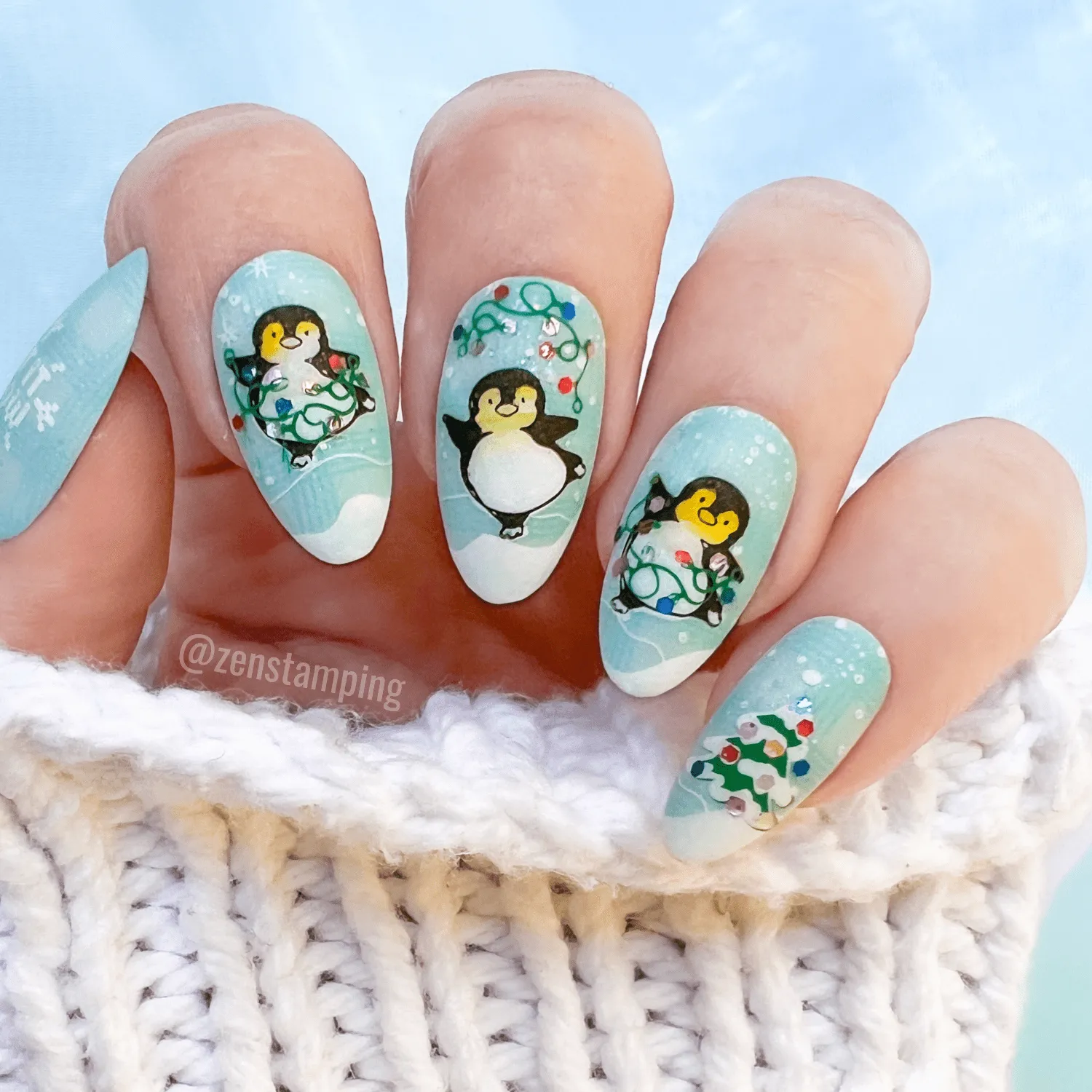 Arctic Penguin: Nail Stamping Starter Kit