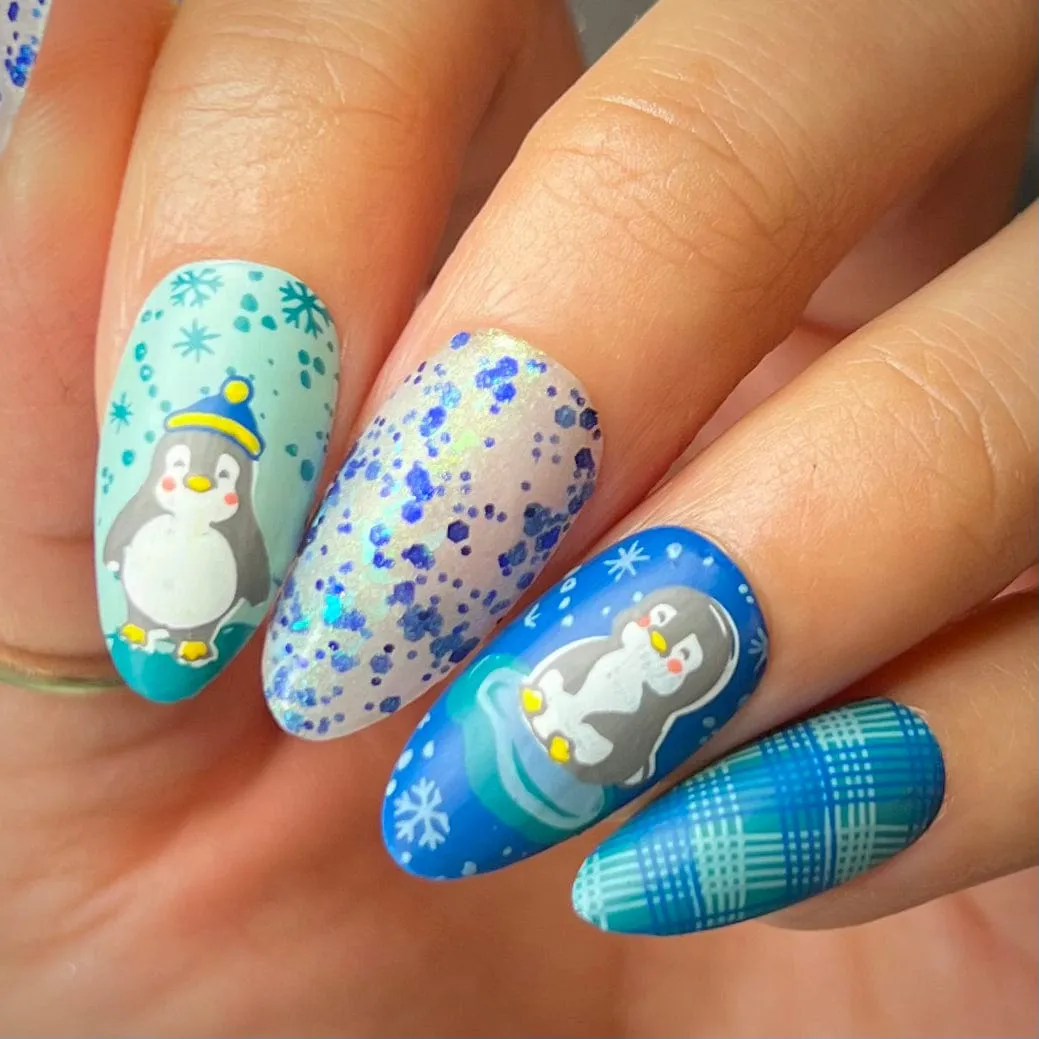 Arctic Penguin: Nail Stamping Starter Kit