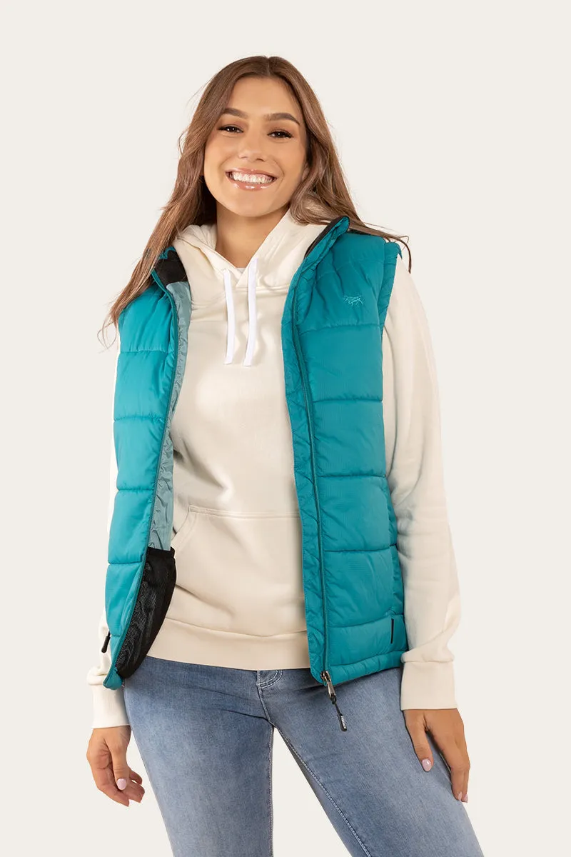 Bayside Womens Puffer Vest - Teal