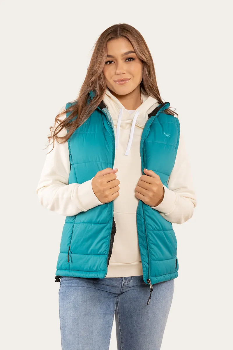 Bayside Womens Puffer Vest - Teal