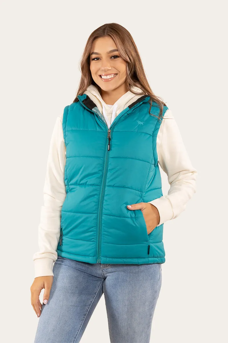 Bayside Womens Puffer Vest - Teal