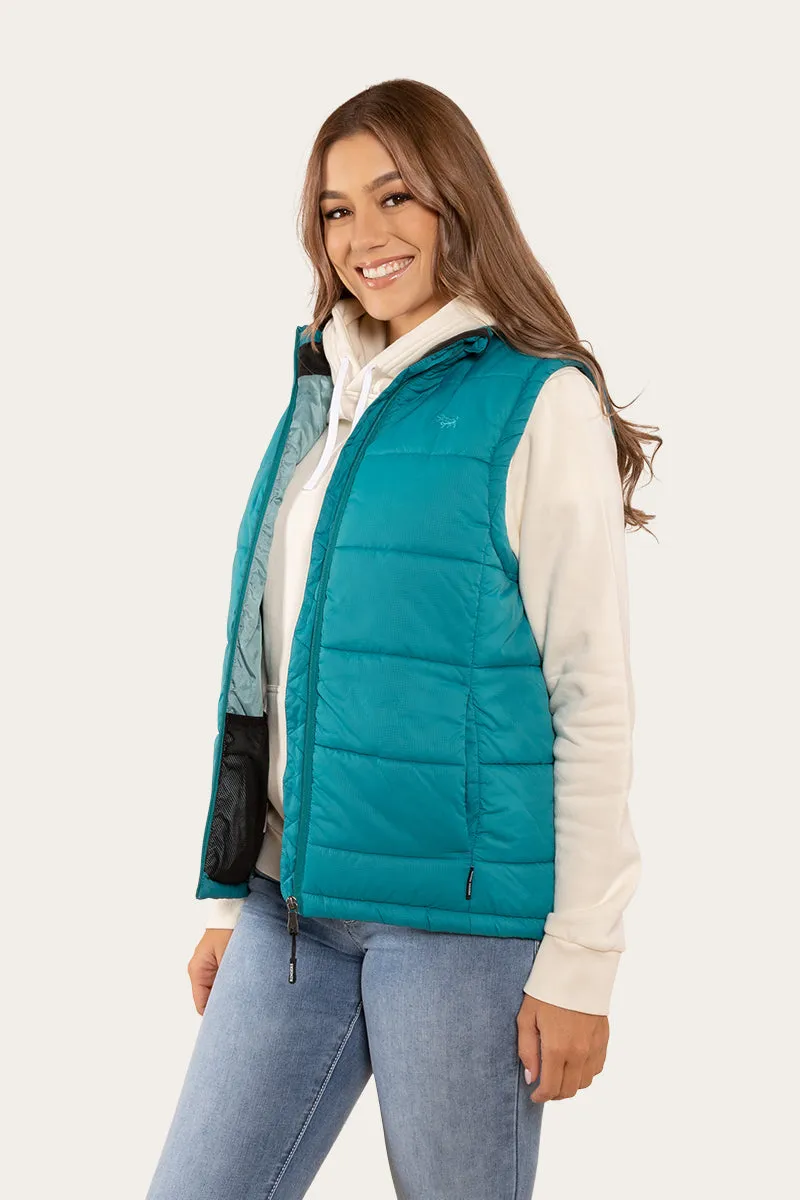 Bayside Womens Puffer Vest - Teal