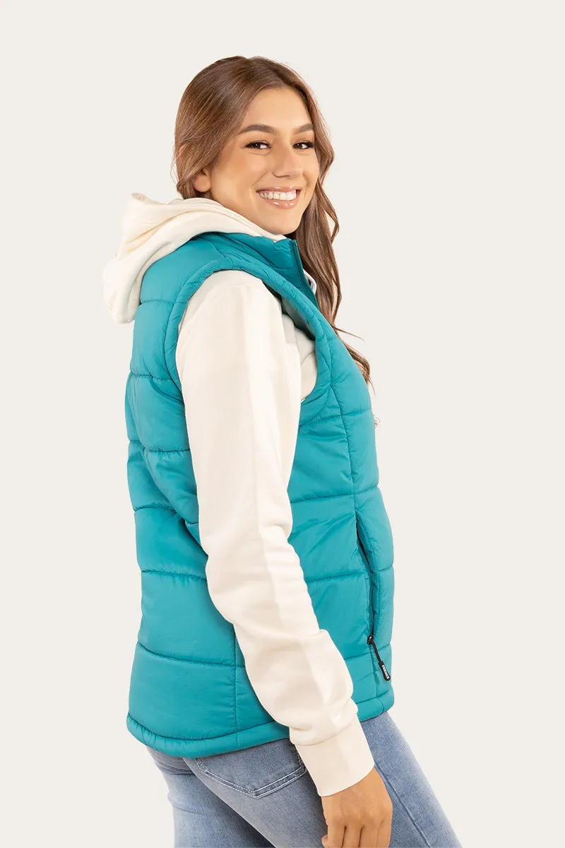 Bayside Womens Puffer Vest - Teal