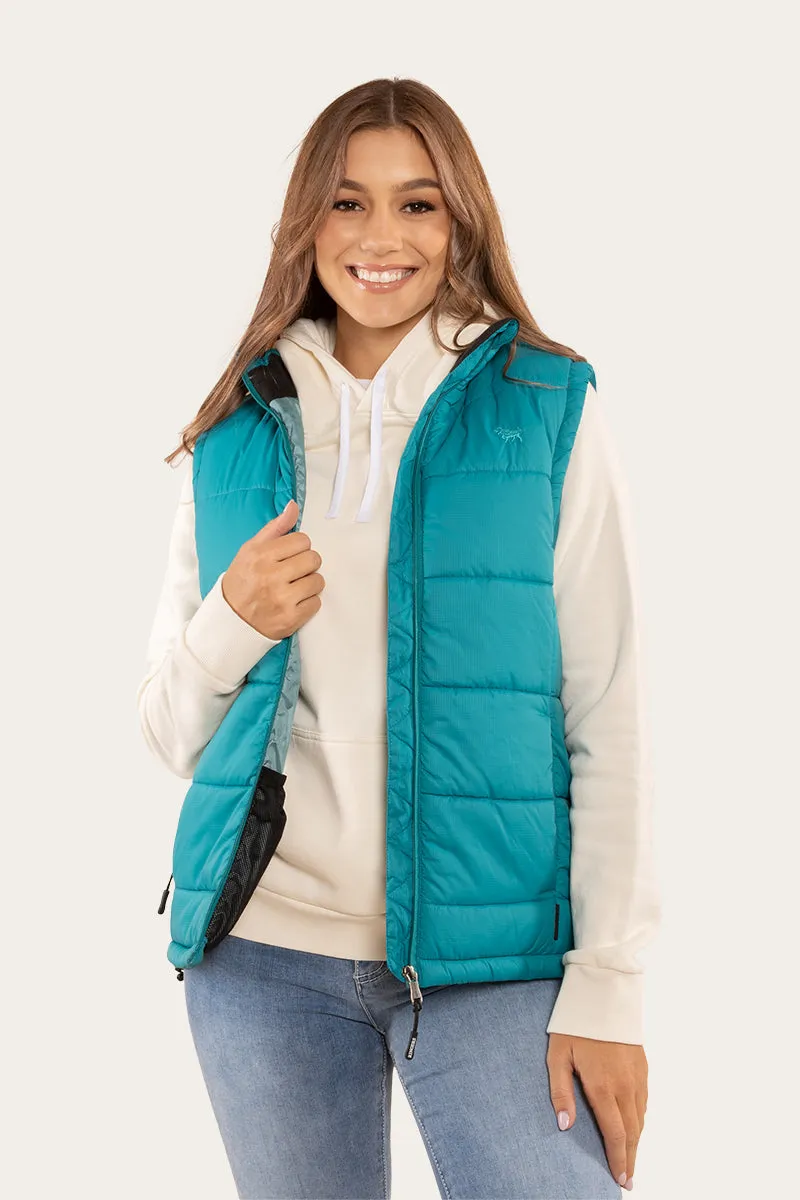 Bayside Womens Puffer Vest - Teal