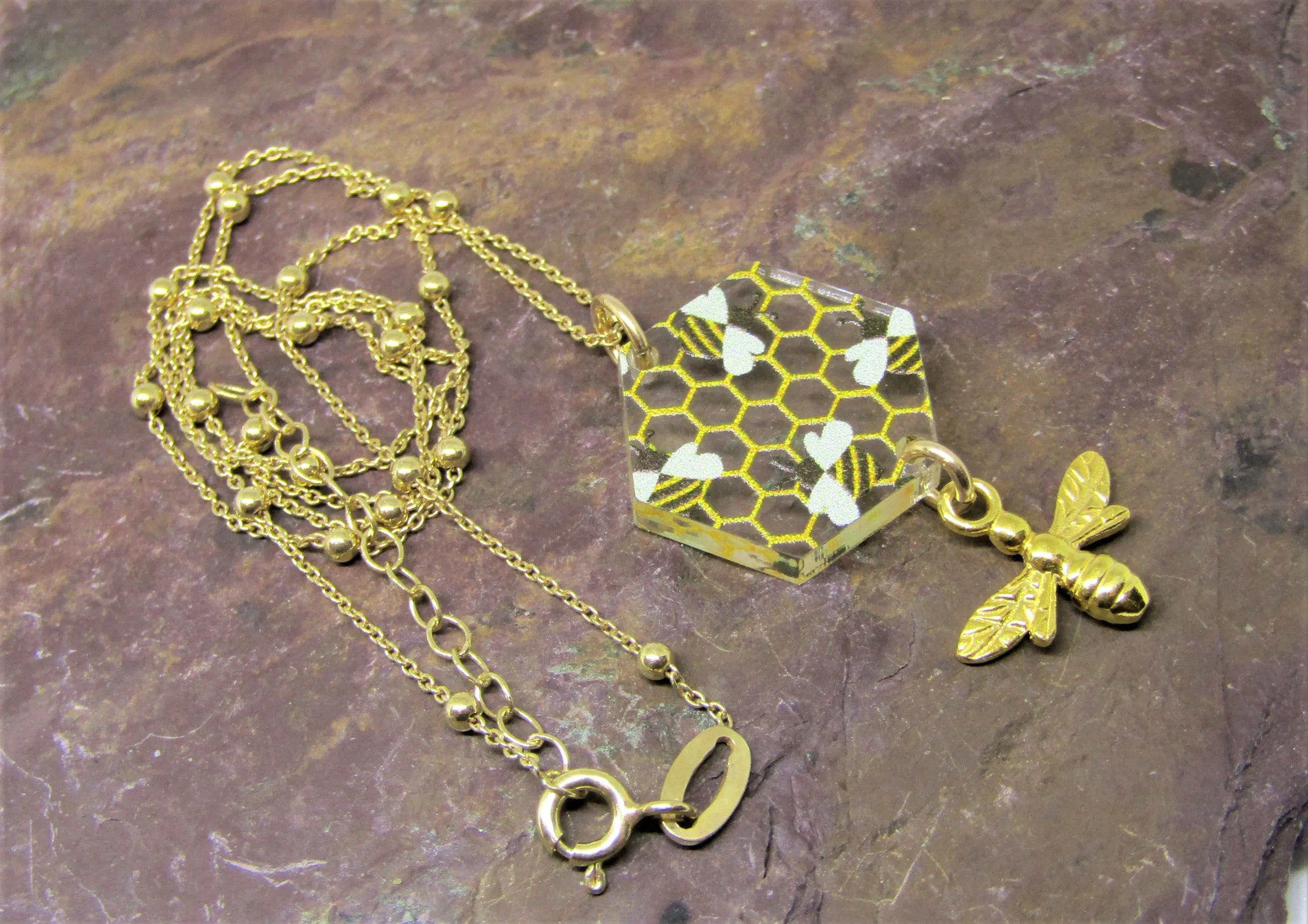 Bee Design Necklace By Sophie Court