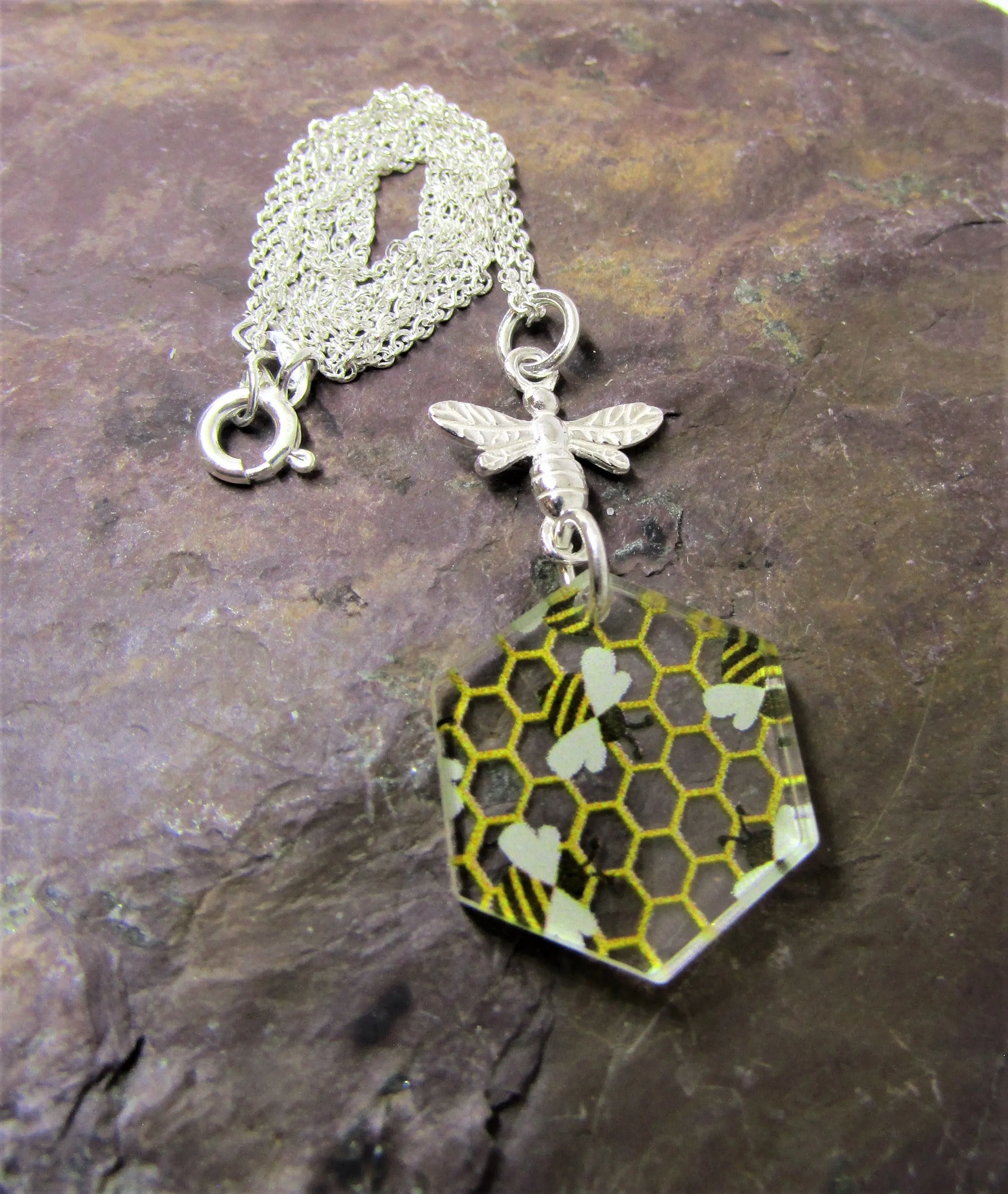 Bee Design Necklace By Sophie Court