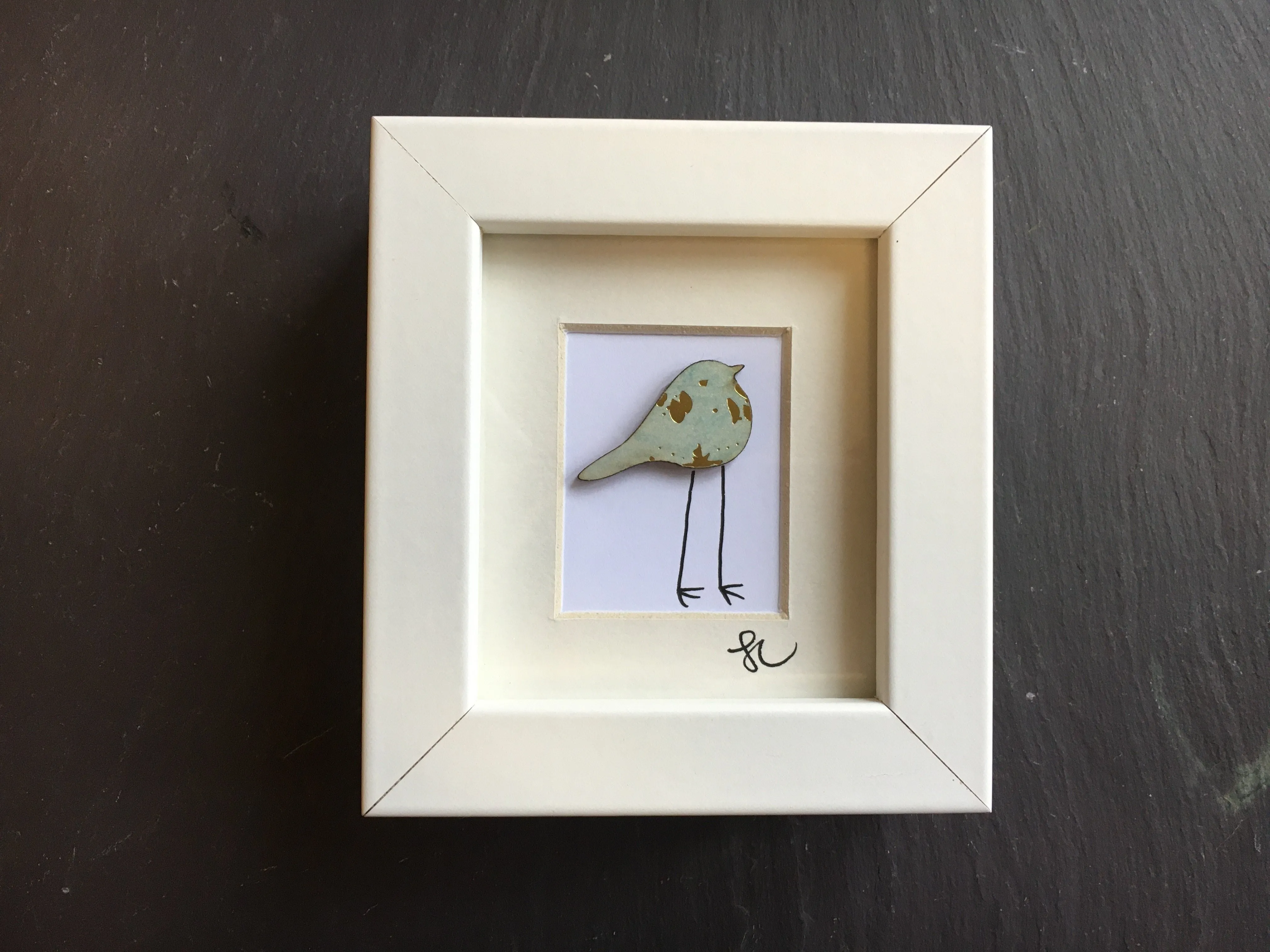 Bird- Framed Assemblage