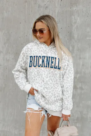 BUCKNELL BISON OVERSIZED SIDE-SLIT HOODED PULLOVER