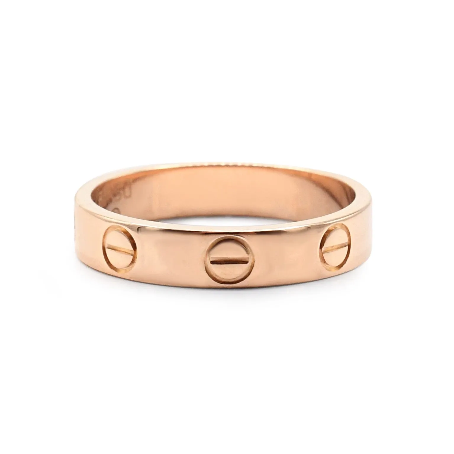 Cartier 3.6mm Love Ring Size 50 - 18ct Rose Gold