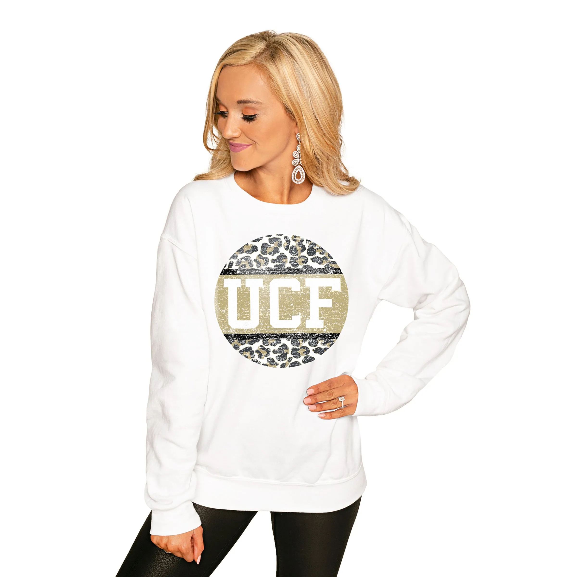 CENTRAL FLORIDA KNIGHTS "SCOOP & SCORE" PERFECT COZY CREW SWEATSHIRT