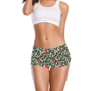 Christmas Holly Women's Underwear Shorts Women's Underwear Shorts