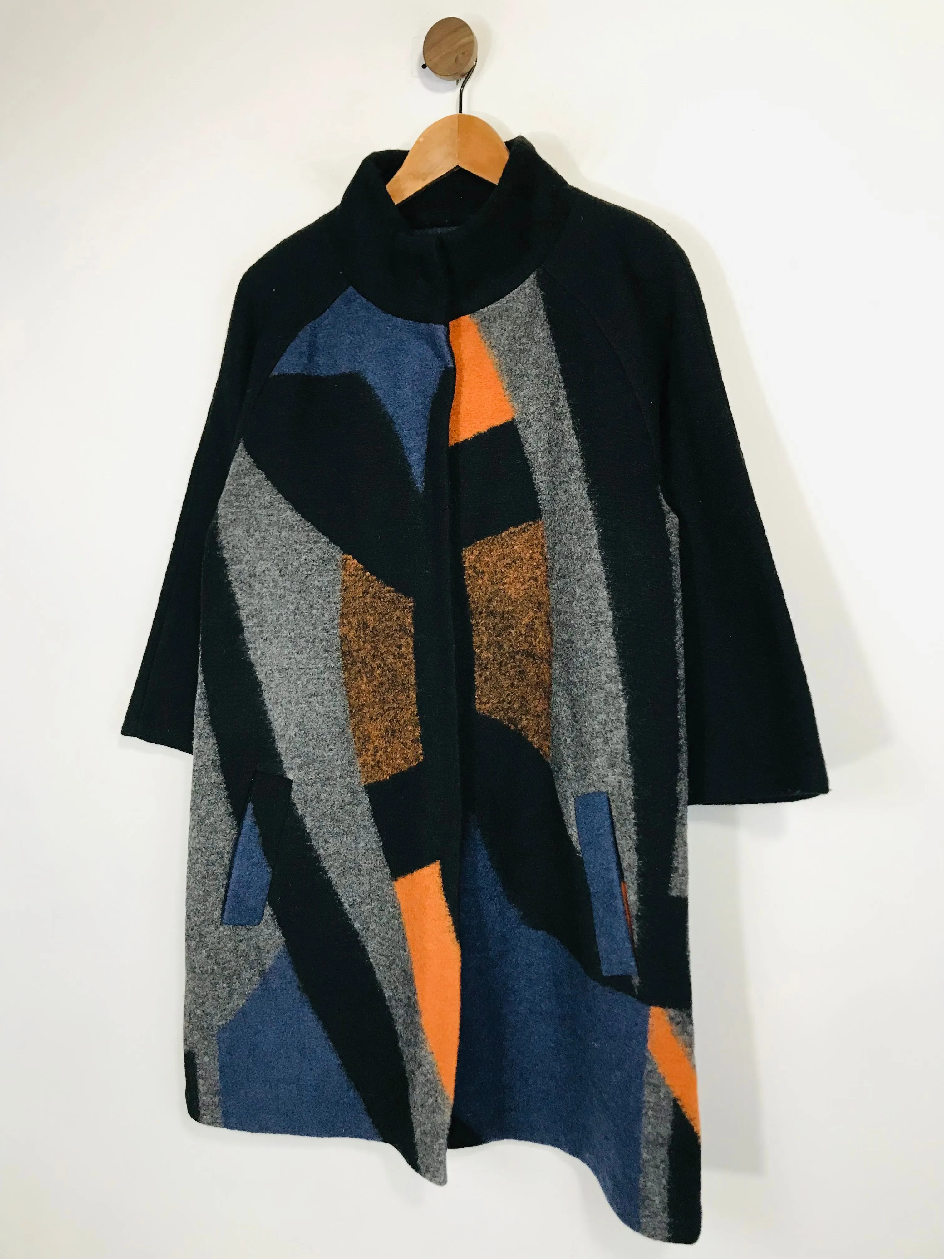 Clements Ribeiro Women's Colour Block Overcoat Coat | L UK14 | Multicoloured