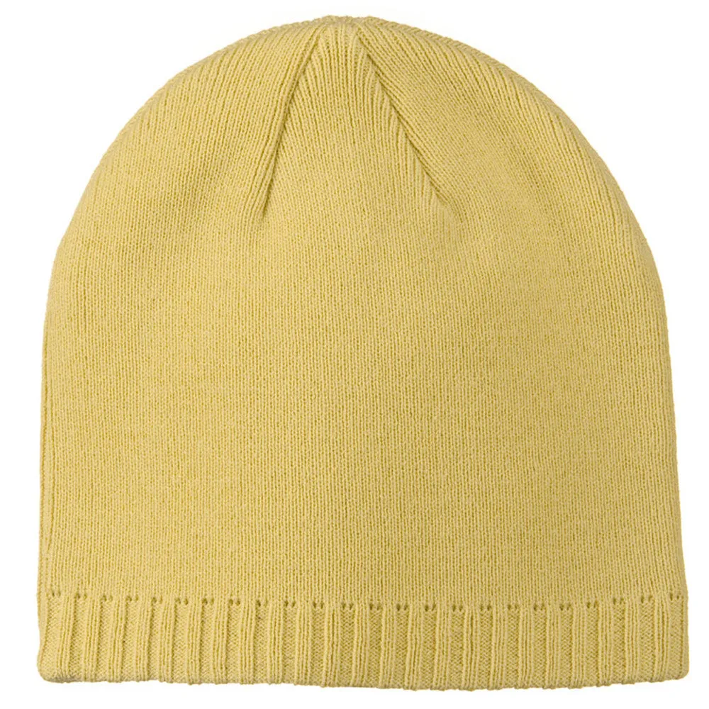 Decorative Ribbed Short Beanie