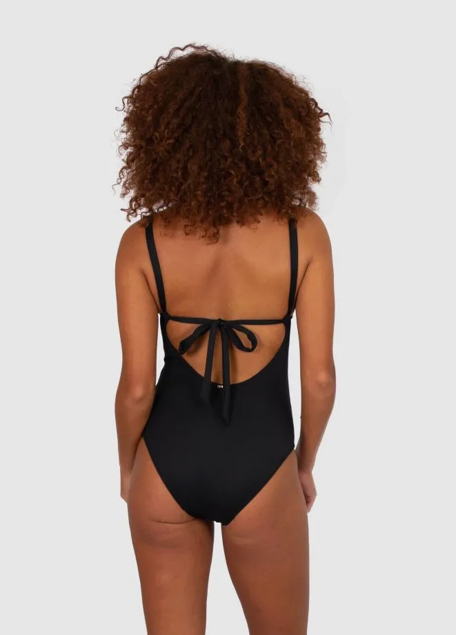 ECO High Neck One Piece Black