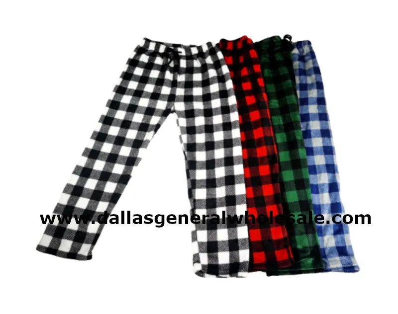 Girls Plaid Pajama Lounging Pants Wholesale