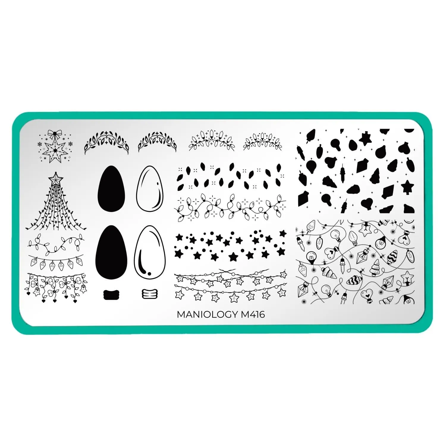 Gleaming Lights (M416) - Nail Stamping Plate