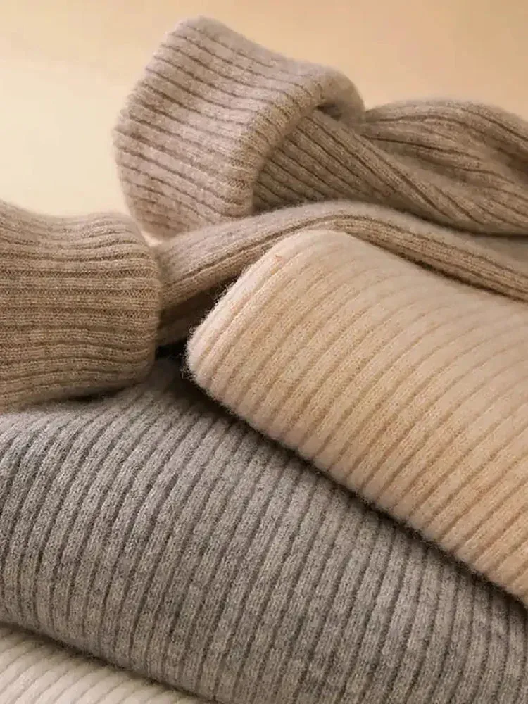 Ivyshape | Cozy Turtleneck Sweater for Women