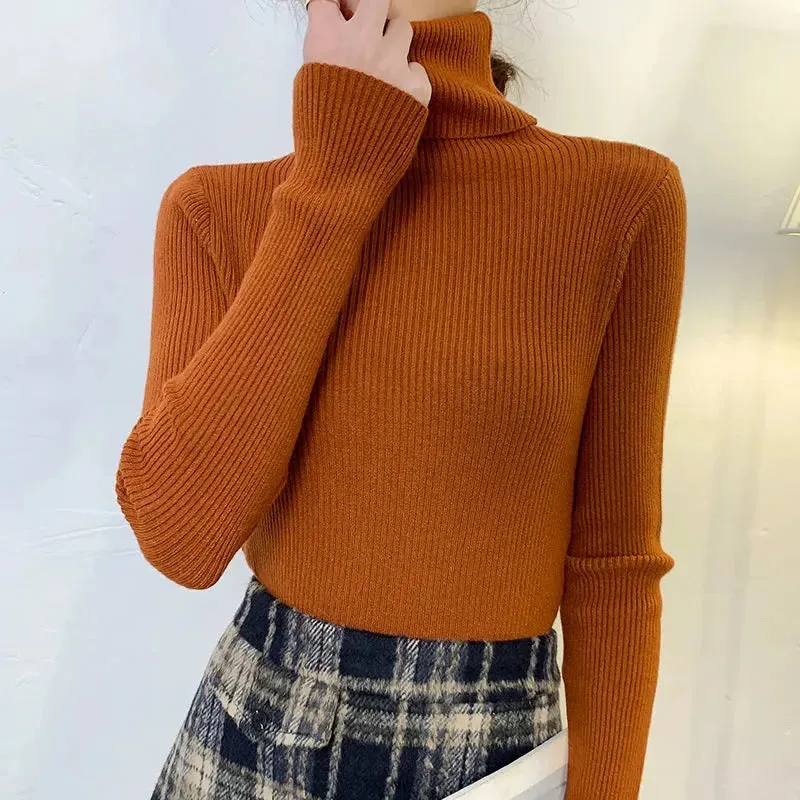 Ivyshape | Cozy Turtleneck Sweater for Women