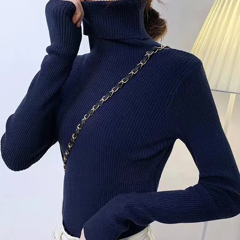 Ivyshape | Cozy Turtleneck Sweater for Women