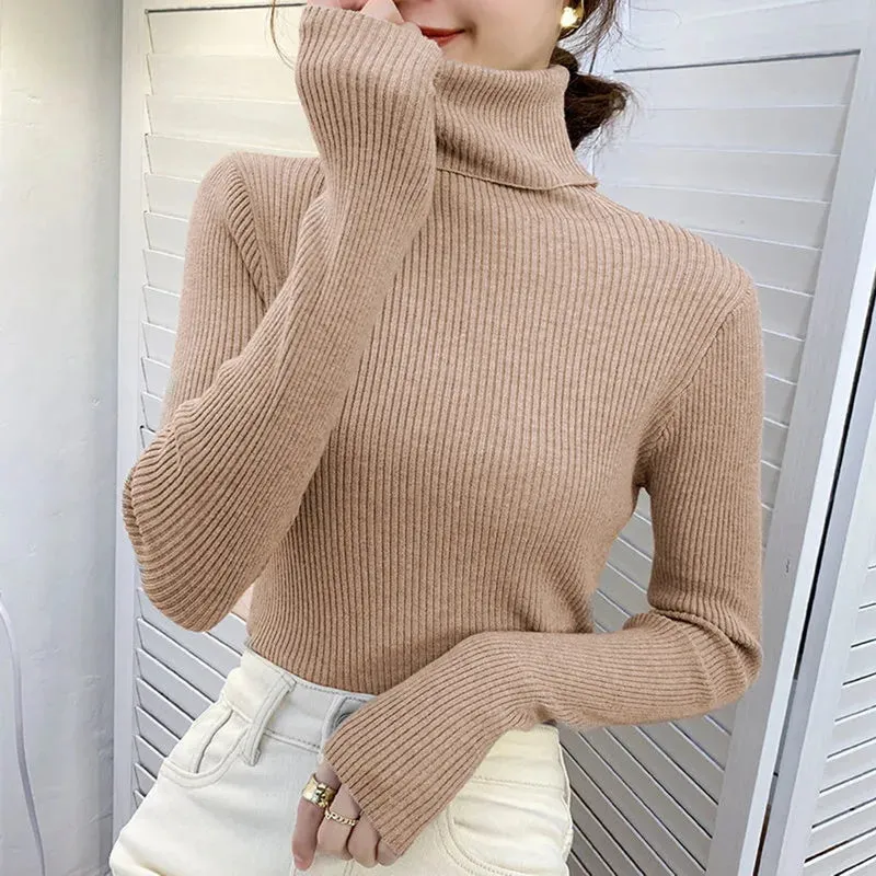 Ivyshape | Cozy Turtleneck Sweater for Women