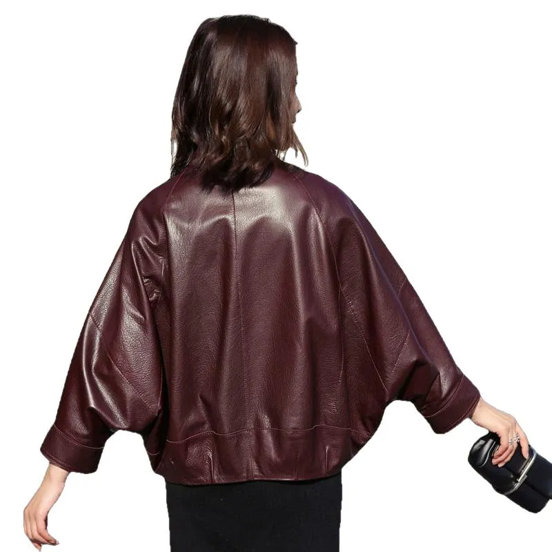 Kitana Poncho Leather Jacket