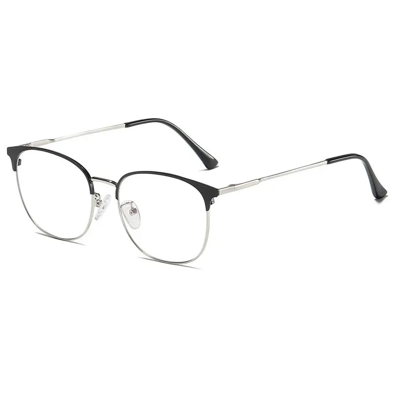 Kocolior Unisex Full Rim Square Acetate Alloy Brow Line Eyeglasses 9123