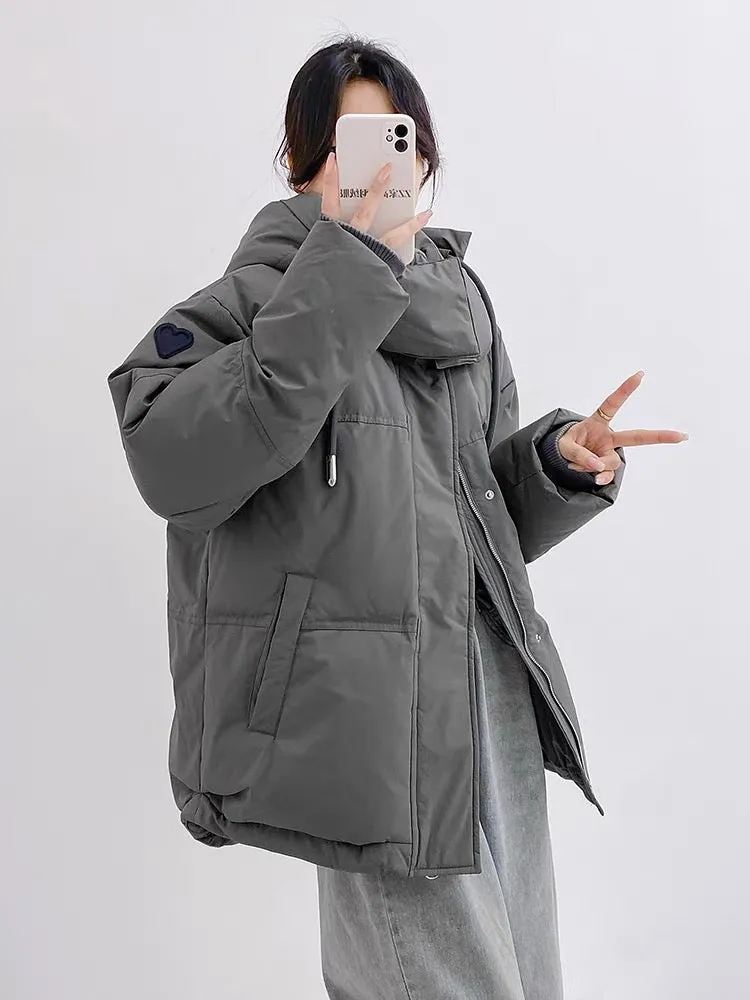 Korean Winter Women's Oversized Puffer Jacket