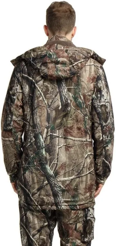 Krumba Mens Camo Hunting Jacket: Winter Insulated Warmer Tactical Windproof Softshell Camping Coat