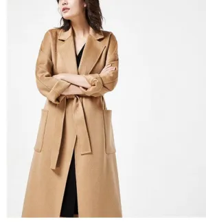 Long Wool Coat Double Face Woolen Coat/2233