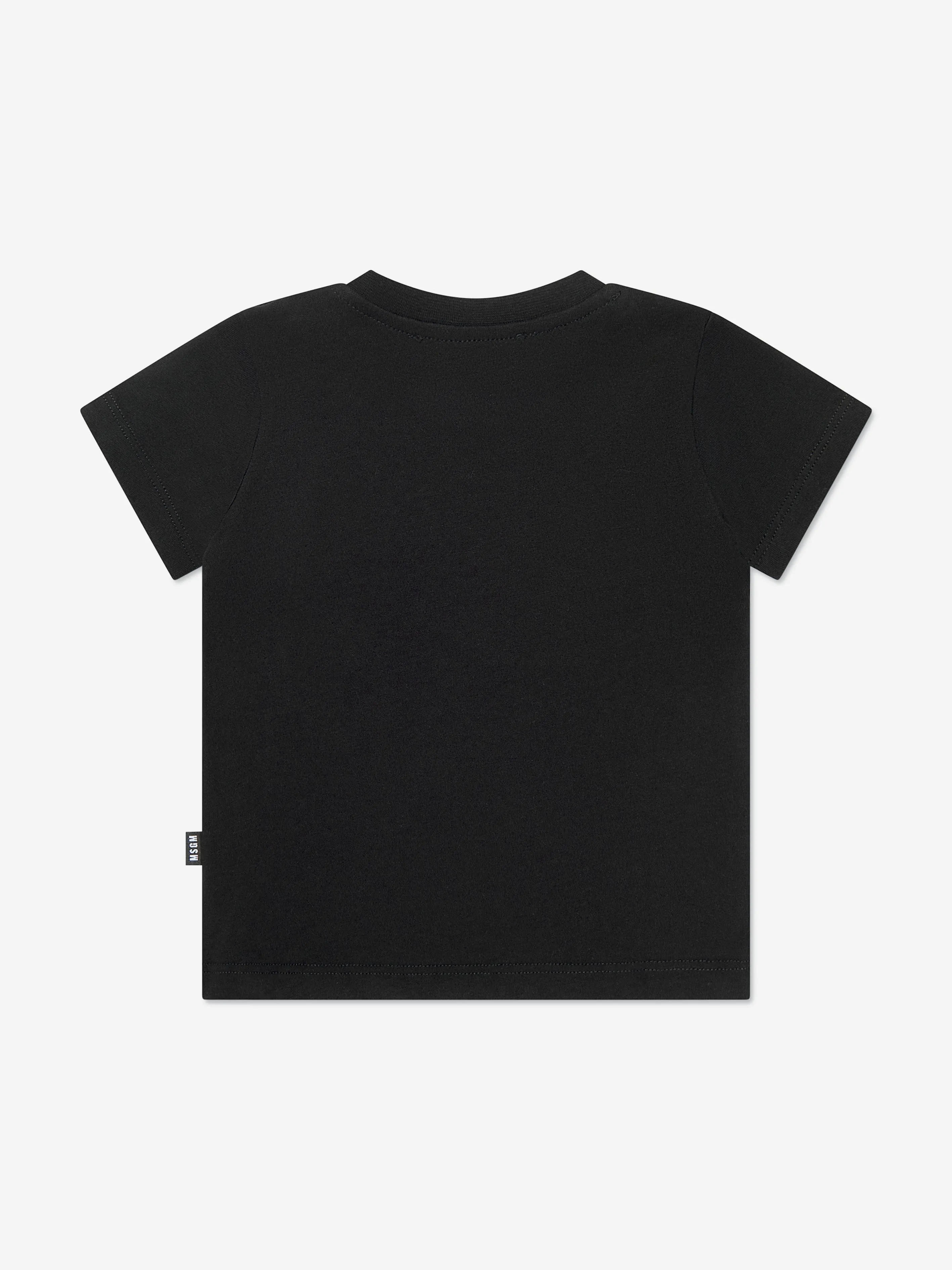 MSGM Baby Logo Print T-Shirt in Black