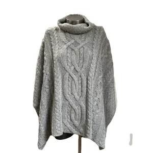 Poncho baby alpaca gris