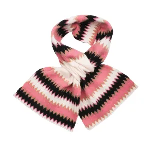 Pull Through Knitted Zigzag Pink