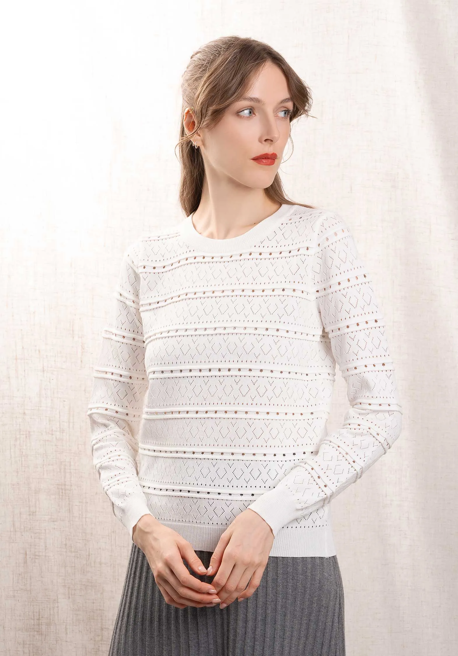 Pullover 8913 Blanc-Off-White