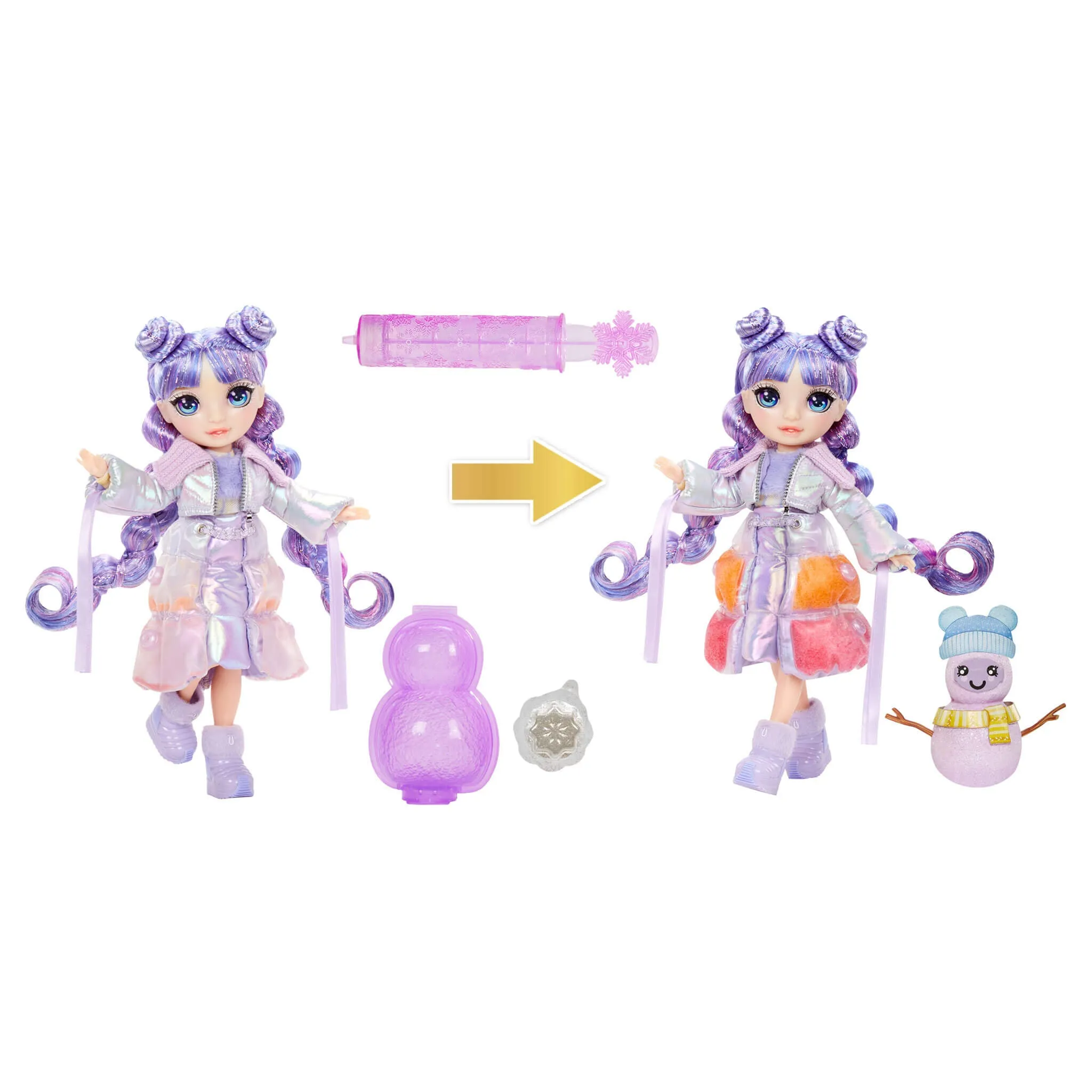 Rainbow High Winter Wonderland Violet - Purple 11” Fashion Doll with a Magic Snow Outfit