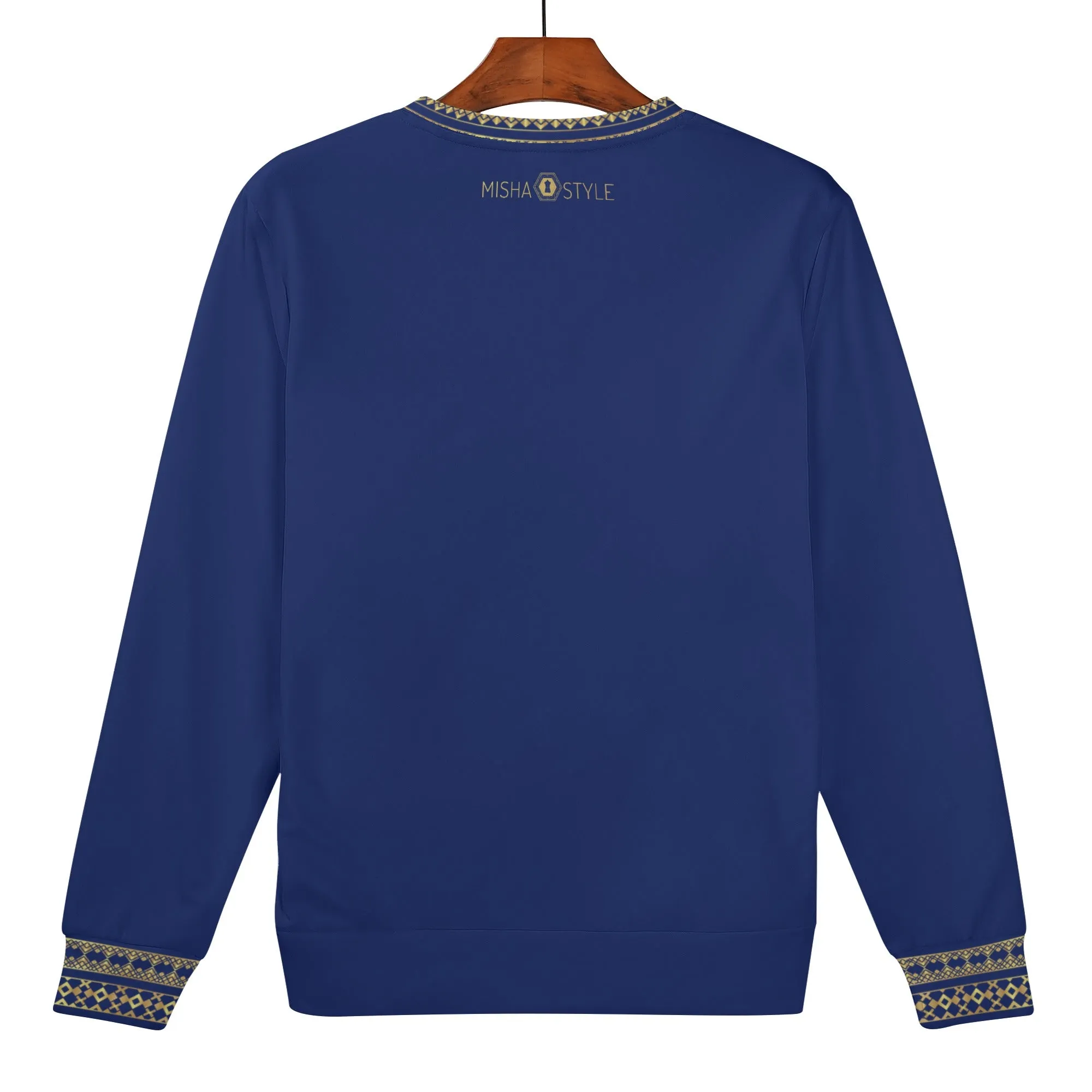 Soft Kids Word Velvet Navy Sweater