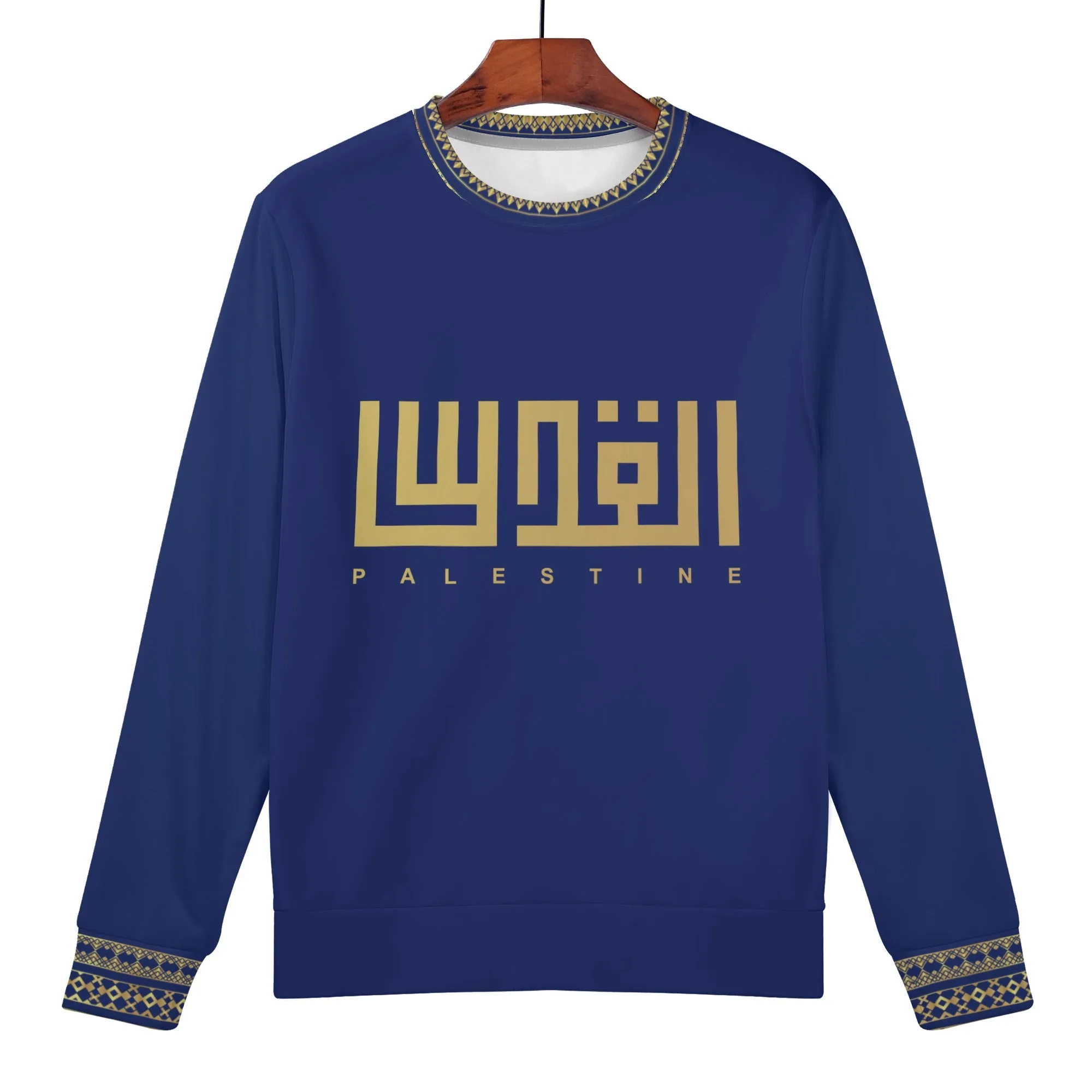 Soft Kids Word Velvet Navy Sweater