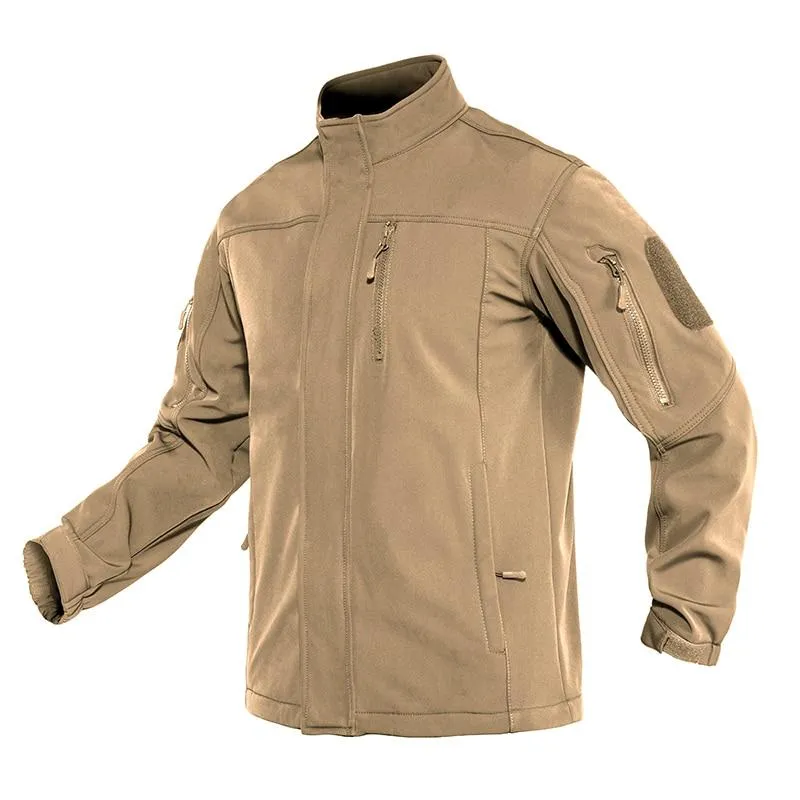 Soft shell Tactical  Jacket Mens Warm Military Waterproof Fleece