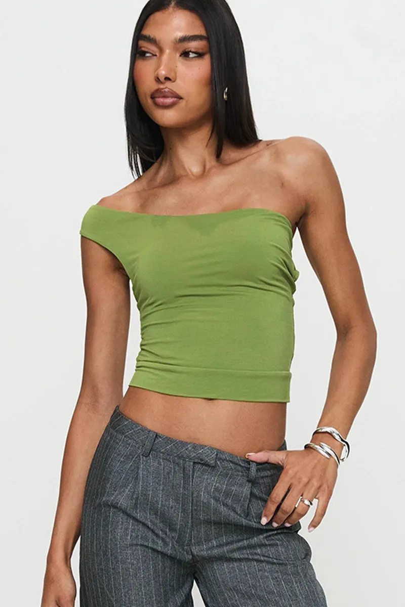 Solid Backless Sleeveless Crop Top