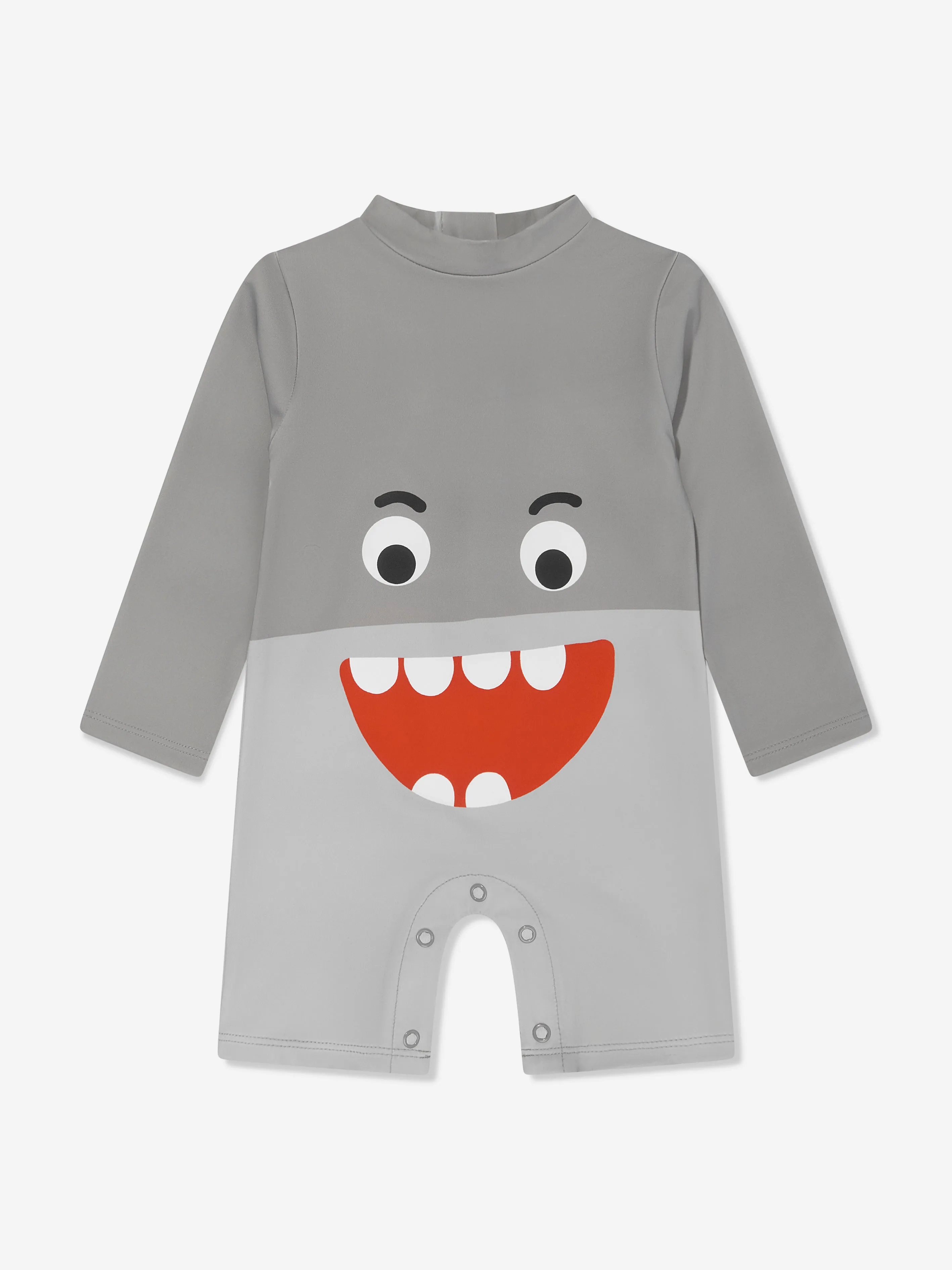 Stella McCartney Baby Boys Shark Sun Suit in Grey