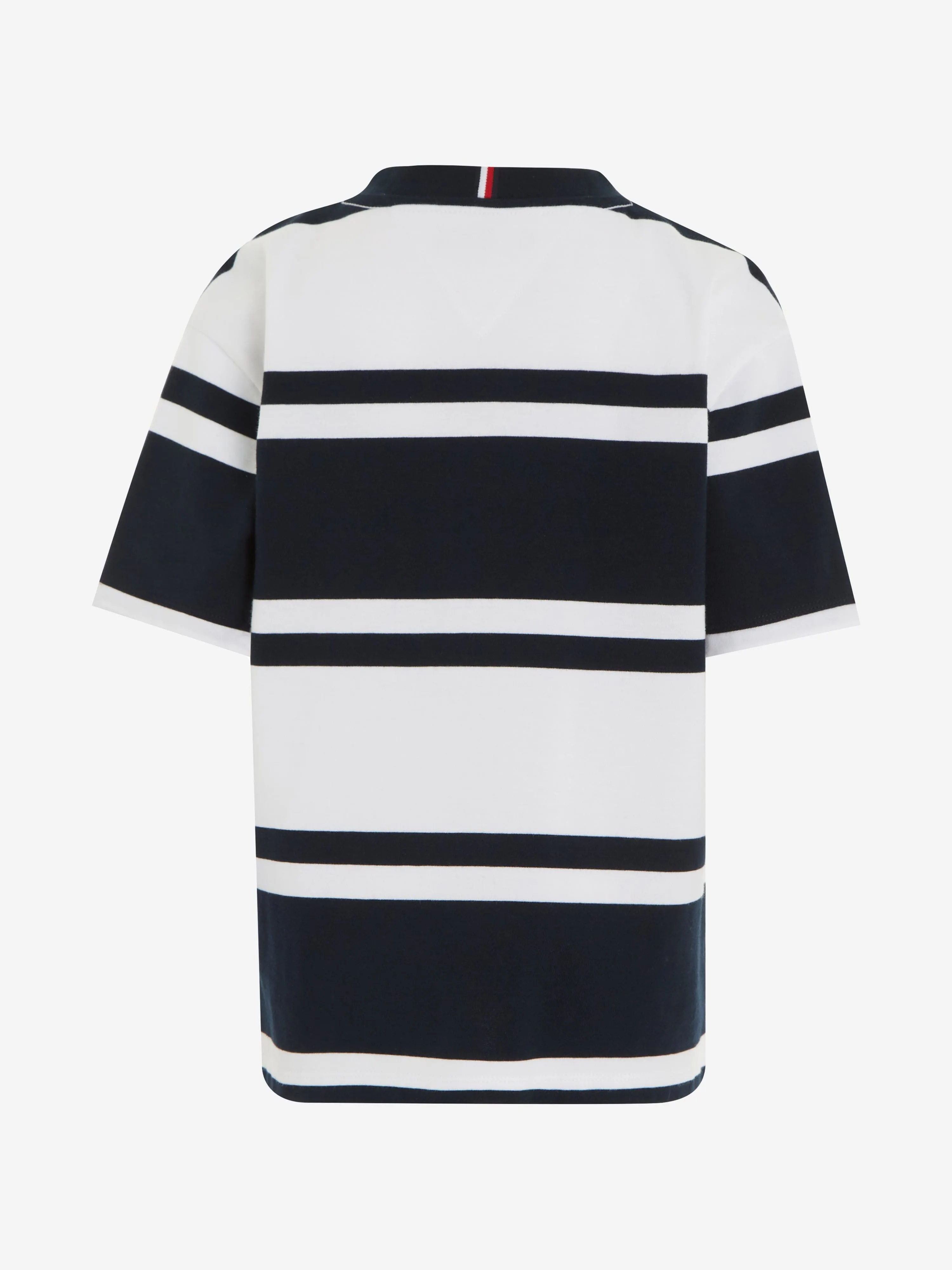 Tommy Hilfiger Boys Rugby Stripe T-Shirt in Black