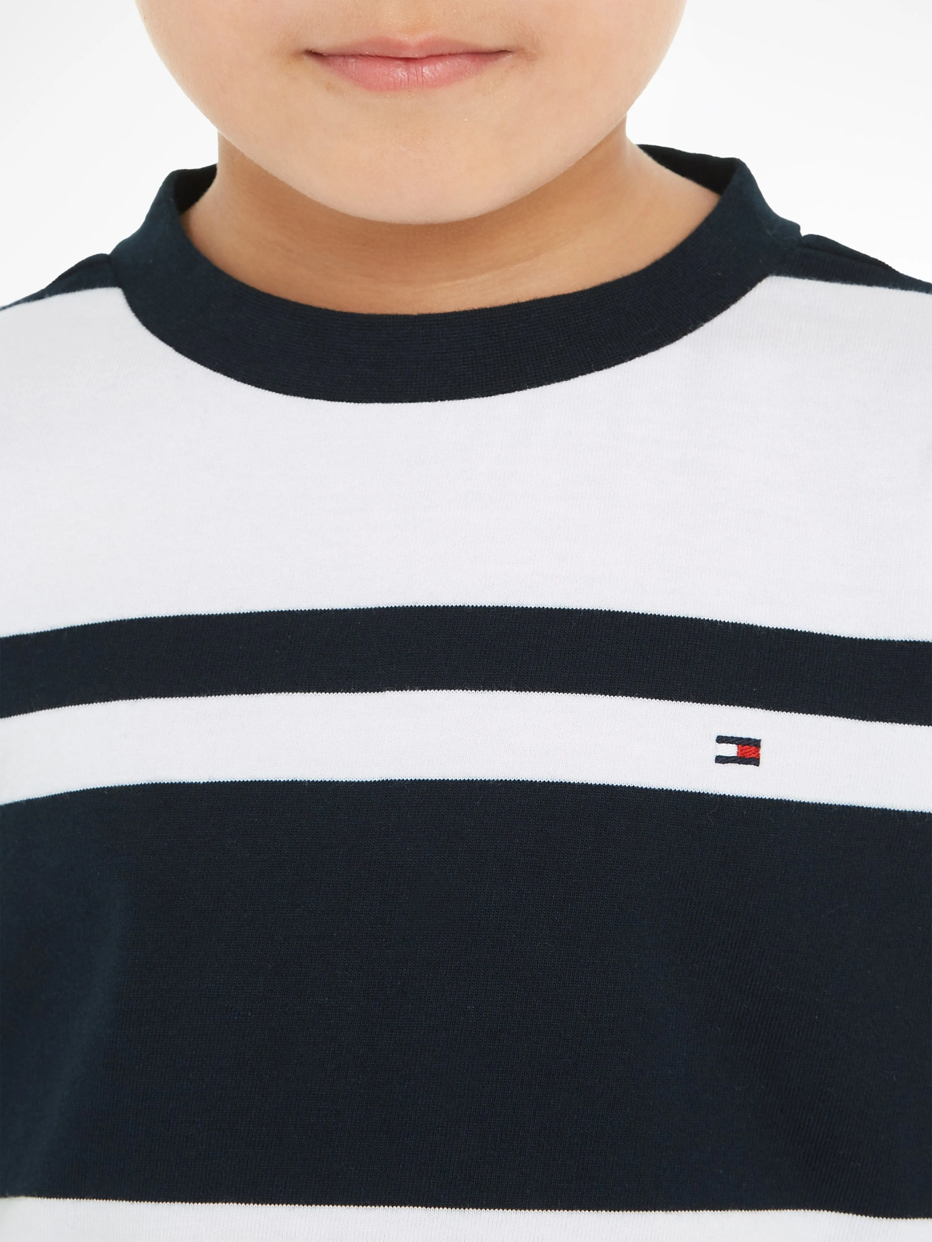 Tommy Hilfiger Boys Rugby Stripe T-Shirt in Black