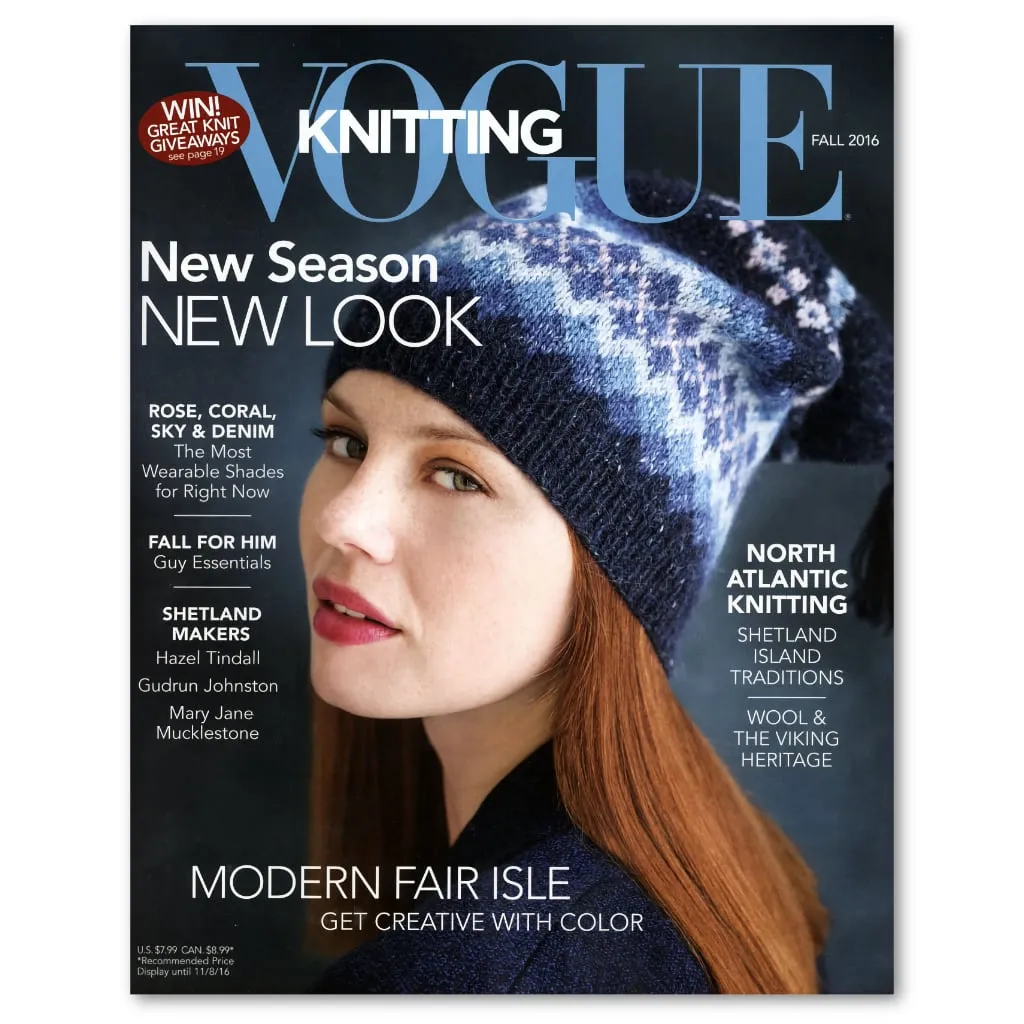 Vogue Knitting Magazine Fall 2016 New Season, New Look