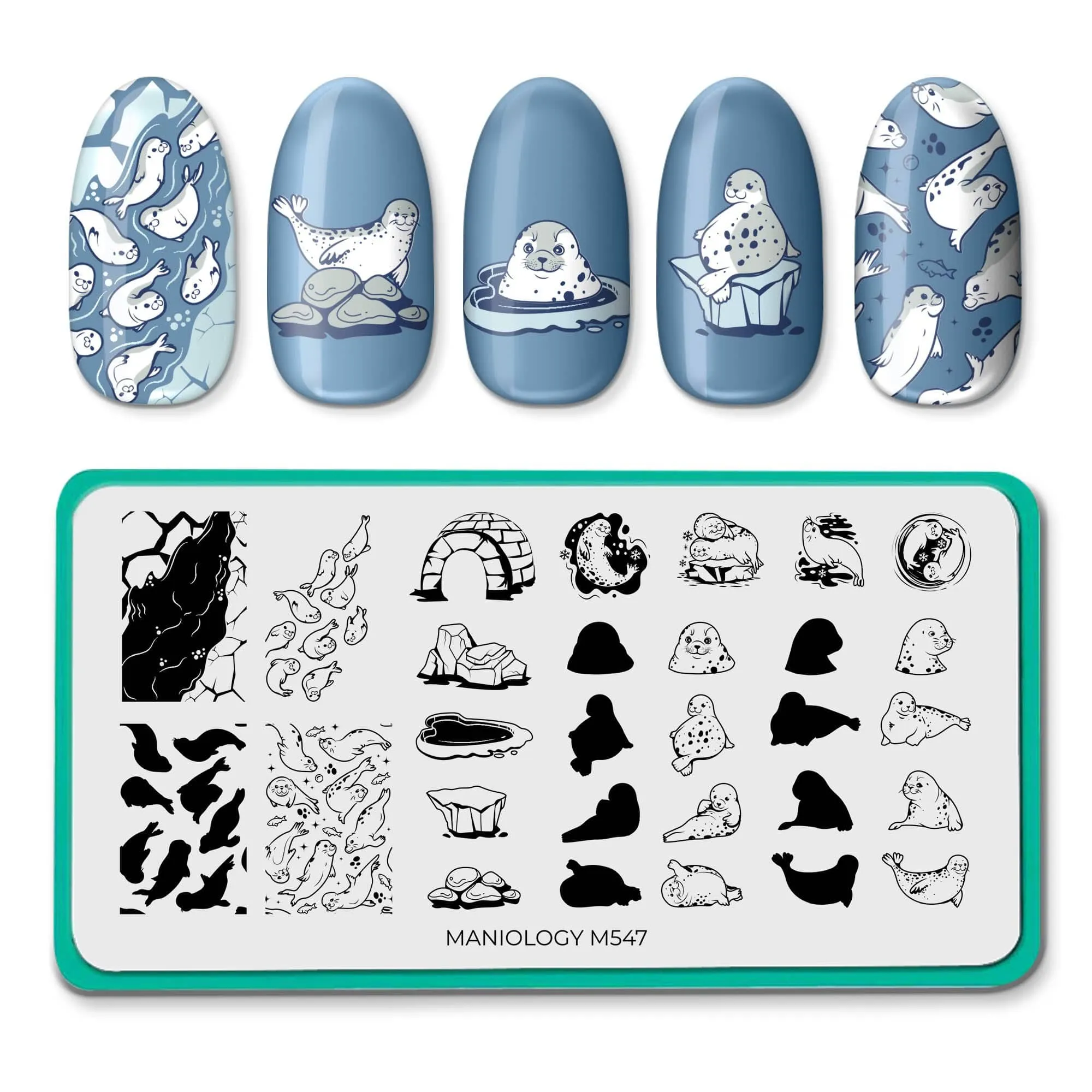 Water Pups (M547) - Nail Stamping Plate