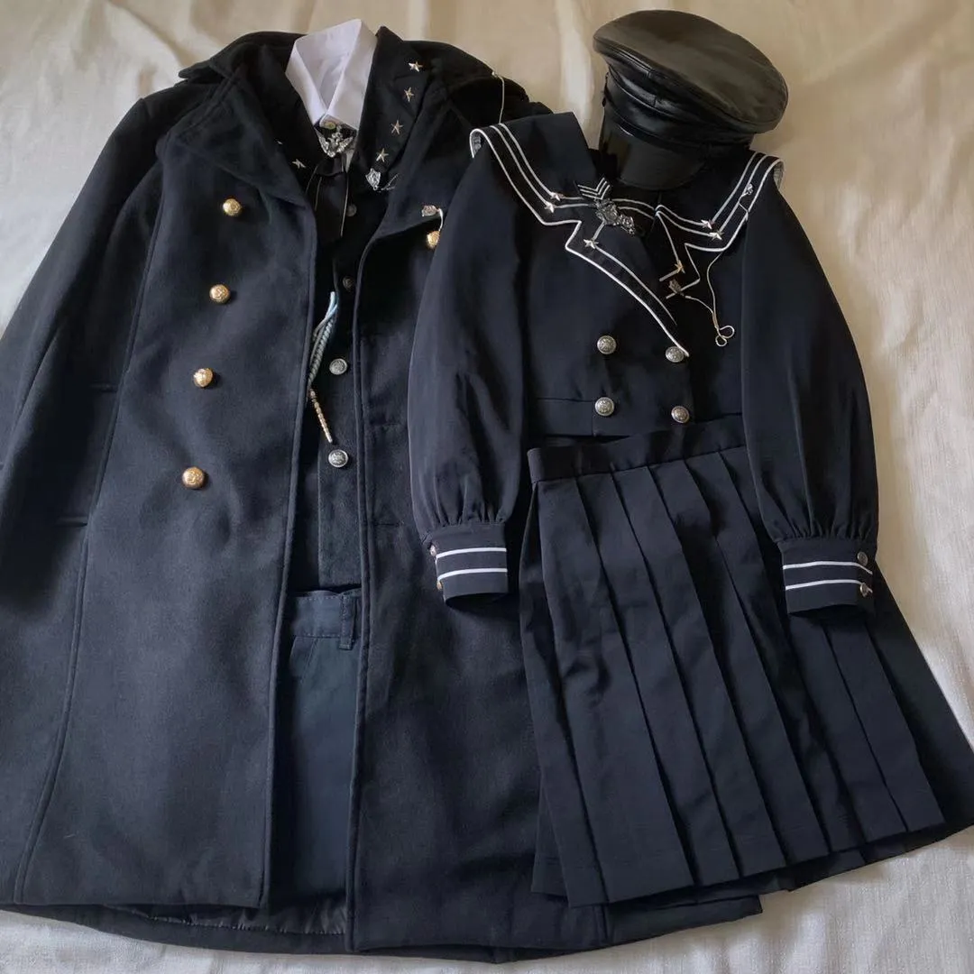 YourHighness~Military Lolita Uniform Autumn Winter Male Set