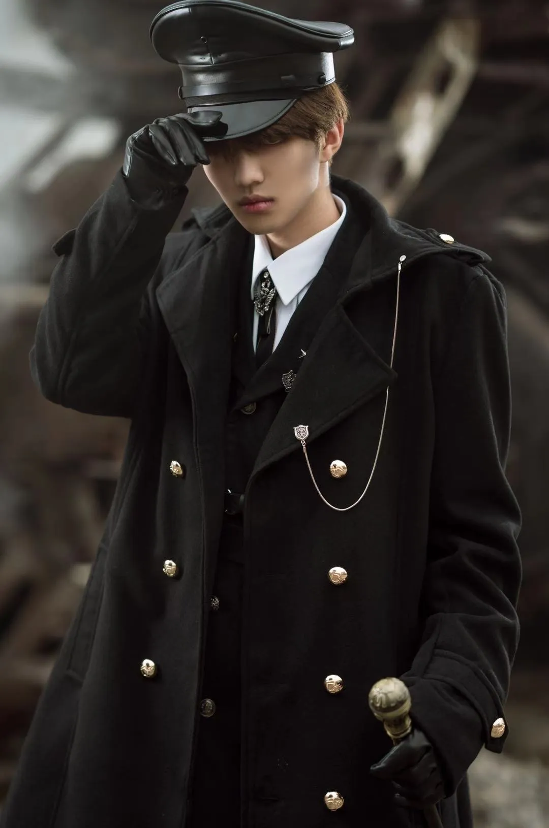 YourHighness~Military Lolita Uniform Autumn Winter Male Set