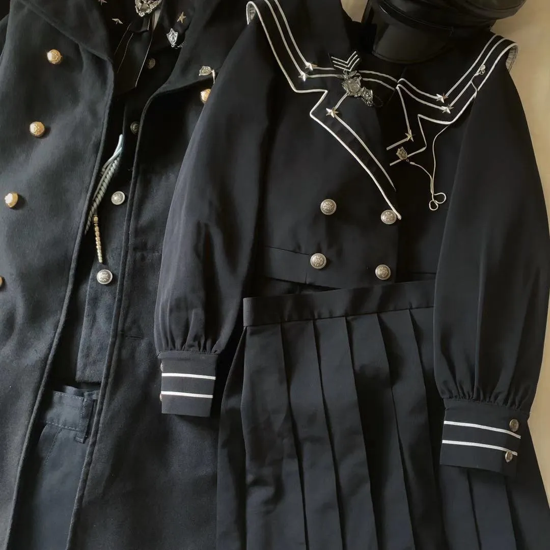 YourHighness~Military Lolita Uniform Autumn Winter Male Set